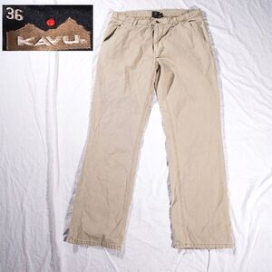 KAVU Vintage Hiking Pants Tan Beige Mens Size 36